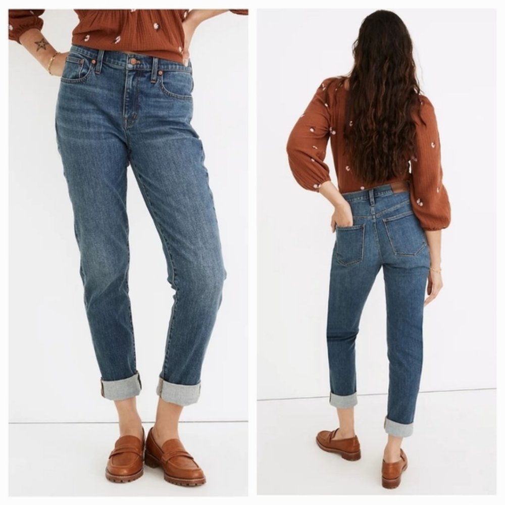 Madewell The Slim Boyjean in Fearn Wash